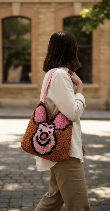 Custom Character Crochet Tote Bag – Handmade & Made to Order